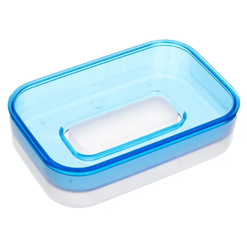 Мыльница с поддоном, тм VETTA, пластик, 11,5х7,6х2,7см, 3 цвета