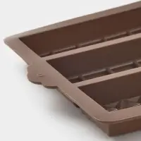 Форма для дубайского шоколада 6 плиток "Квадраты, полосы, пирамиды" 27,5x17x2 см Форма для дубайского шоколада 6 плиток "Квадраты, полосы, пирамиды" 27,5x17x2 см