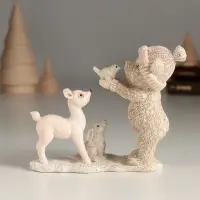 Фигурка полистоун &laquo;Знакомство лесных друзей&raquo;, 12&times;4.5&times;9.5 см