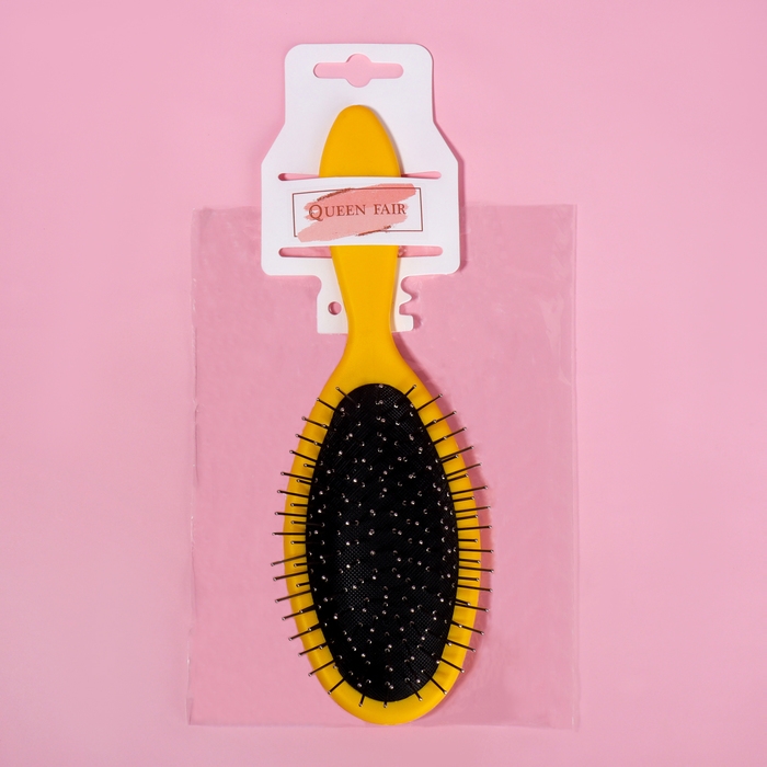 Расчёска массажная, 7 × 22 см, цвет МИКС