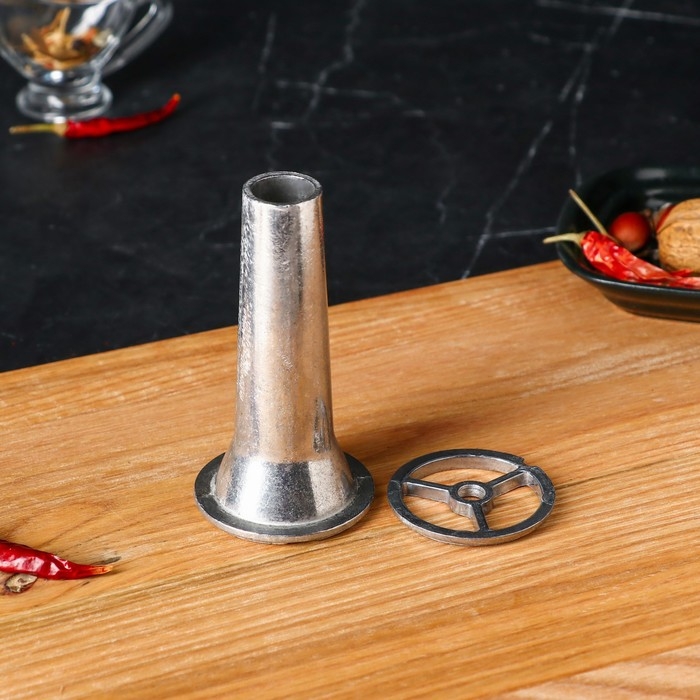 Насадка на мясорубку, для колбасы, алюминиевая Насадка на мясорубку, для колбасы, алюминиевая