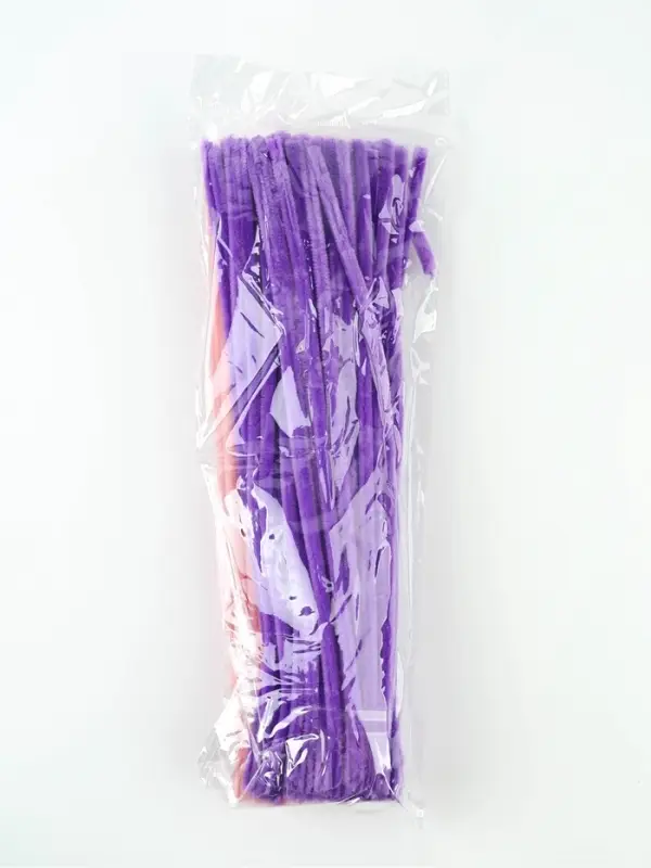 Синельная проволока 100 шт., 30&times;0.8 см, розовая, и, сиреневая