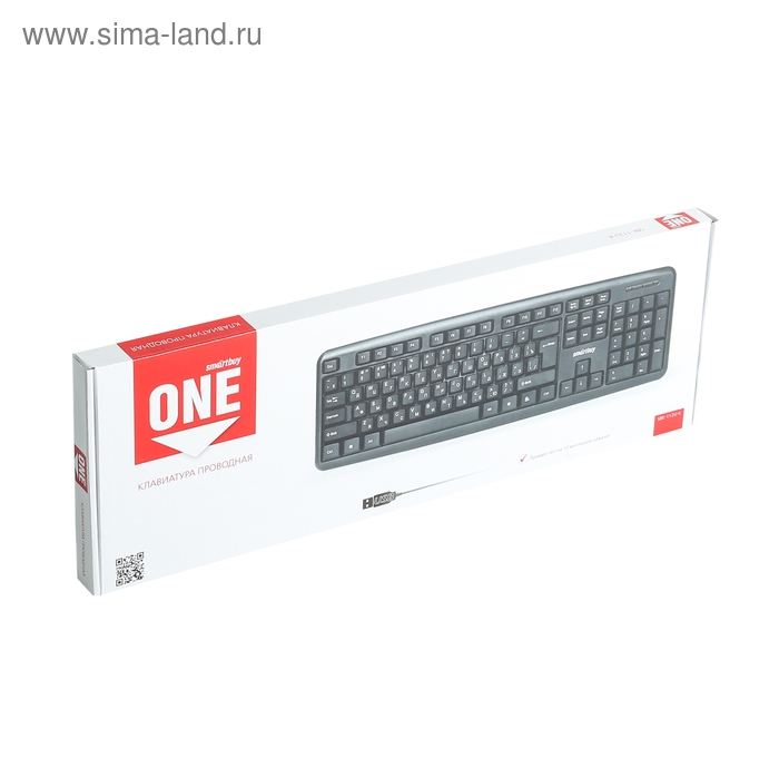 Клавиатура Smartbuy ONE 112, проводная, мембранная, 104 клавиши, USB, чёрная Клавиатура Smartbuy ONE 112, проводная, мембранная, 104 клавиши, USB, чёрная