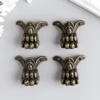 Уголок (ножка) для шкатулки "Лапа" набор 4 шт 4,3х3,4 см Уголок (ножка) для шкатулки "Лапа" набор 4 шт 4,3х3,4 см