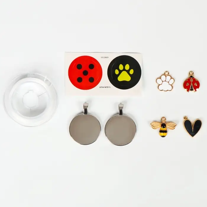 Украшения для девочек своими руками &laquo;Создай Украшения. Леди божья коровка&raquo;, набор бусин для творчества, 5+