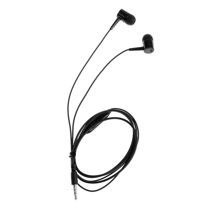 Наушники D21, проводные, вакуумные, микрофон, 1 м, Jack 3.5 мм, черные Наушники D21, проводные, вакуумные, микрофон, 1 м, Jack 3.5 мм, черные