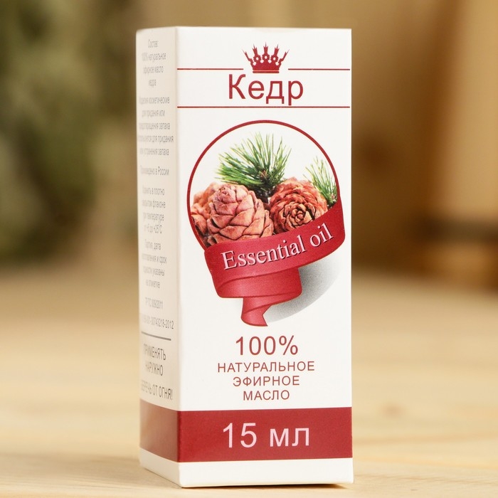 Эфирное масло  Эфирное масло "Кедр", флакон- капельница, аннотация, 15 мл