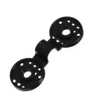 Клипса садовая &laquo;Люверс&raquo;, для крепления затеняющей сетки, пластиковая, чёрная