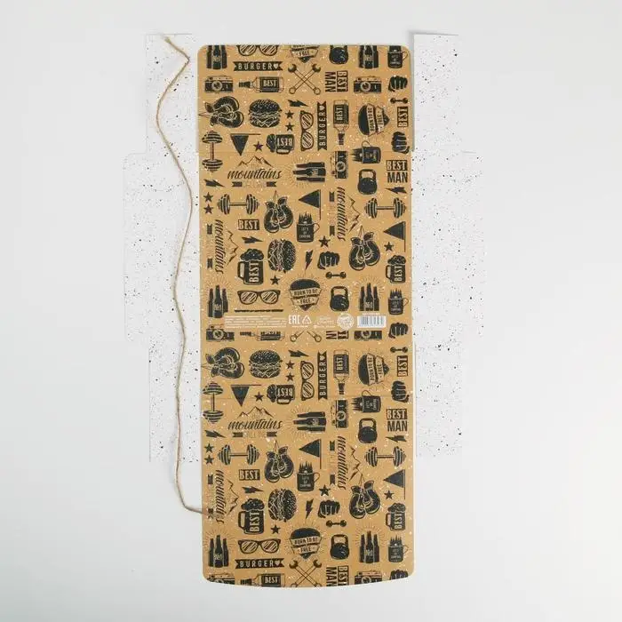 Коробка подарочная складная, упаковка, «Мужская», 20 х 18 х 5 см Коробка подарочная складная, упаковка, «Мужская», 20 х 18 х 5 см