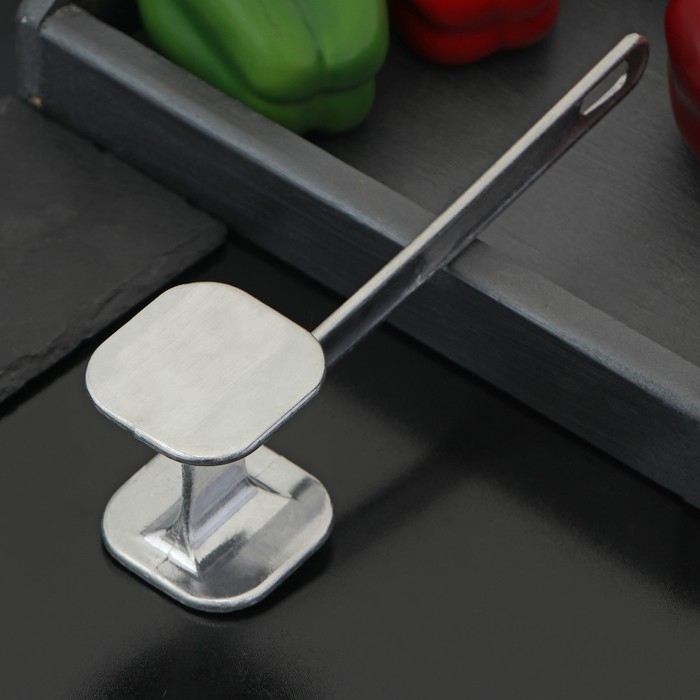 Молоток для мяса Доляна, 24 см, 140 гр, цвет серый Молоток для мяса Доляна, 24 см, 140 гр, цвет серый