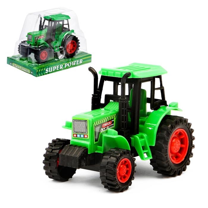 Трактор инерционный «Фермерский», цвета МИКС Трактор инерционный «Фермерский», цвета МИКС