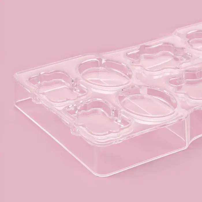 Форма для конфет и шоколада &laquo;Рамочка&raquo;, 10 ячеек, 20&times;12&times;2.5 см, пластик, прозрачная