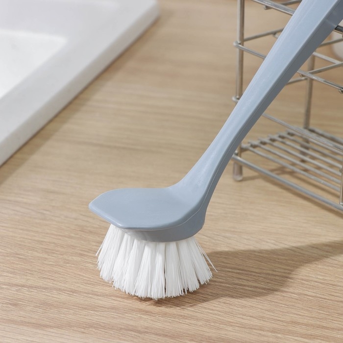 Щётка для посуды с прямой ручкой Etna, серая Щётка для посуды с прямой ручкой Etna, серая