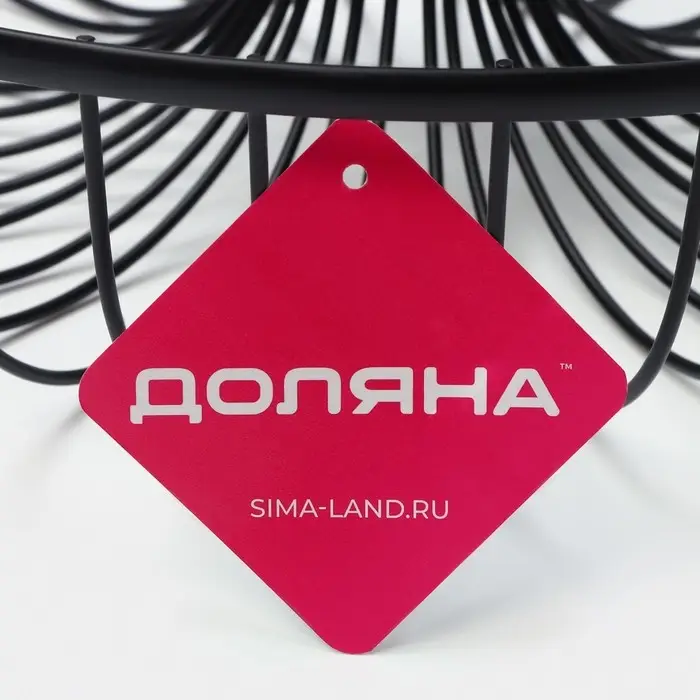 Фруктовница Доляна &laquo;Эстетика&raquo;, 33&times;33&times;30.5 см, чёрная