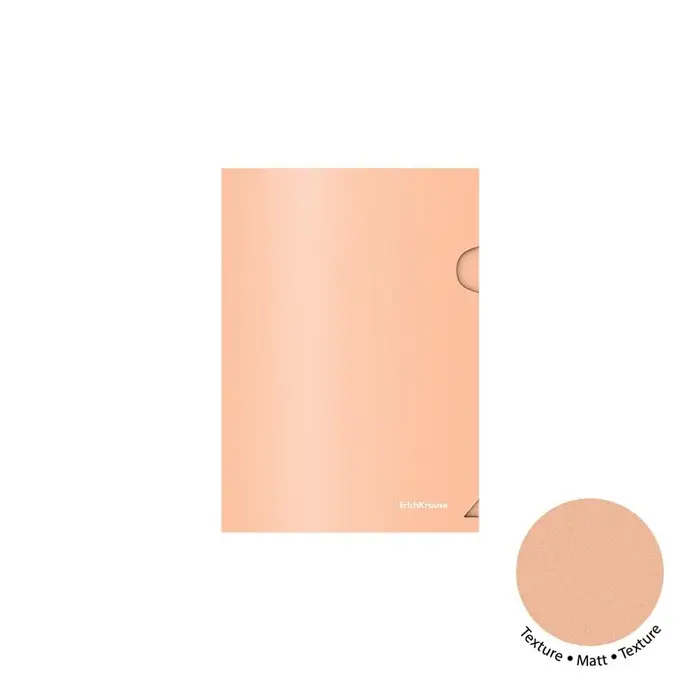 Папка-уголок А5+, 180 мкм, ErichKrause Папка-уголок А5+, 180 мкм, ErichKrause "Matt Pastel Bloom", непрозрачная, с тиснением "песок", микс