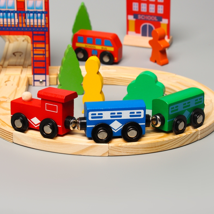 Железная дорога «Путешествие», 36 деталей, 24 × 18,5 × 13,5 см Железная дорога «Путешествие», 36 деталей, 24 × 18,5 × 13,5 см