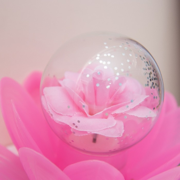 Ночник Ночник "Розовый цветок" LED 8х8х12 см RISALUX