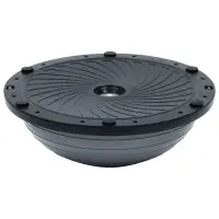 Полусфера BOSU гимнастическая ONLYTOP, с насосом, 46&times;20 см, серая