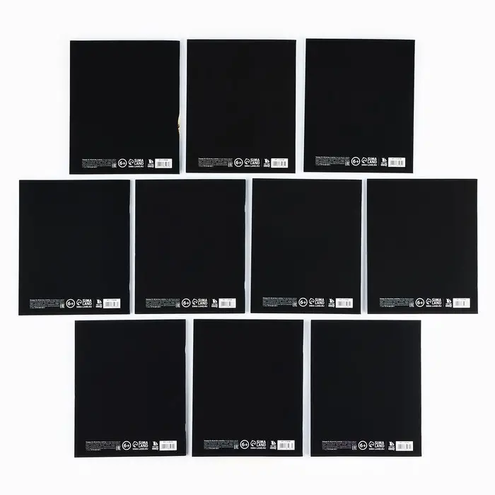 Тетради предметные, 48 л., набор из 10 шт., блок №1, софт тач лам, уф лак &laquo;Силуэт&raquo;