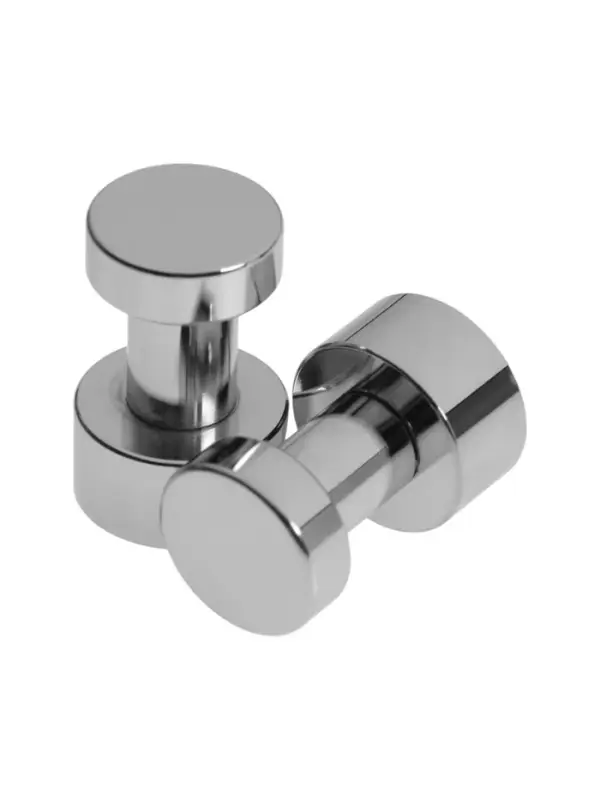 Крючки мебельные CAPPIO TKD033, однорожковый, цвет хром, набор 2 шт