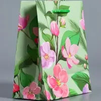 Пакет подарочный "Весеннее признание" ламинированый 11,5 х 14,5 х 6,5 см