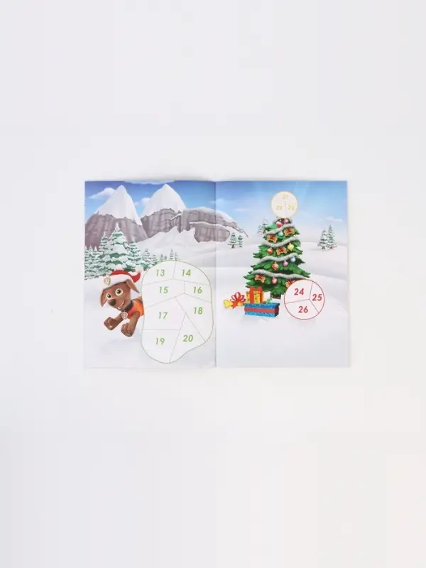 Книга Книга "Новогодние наклейки по номерам", 12 стр., Щенячий патруль