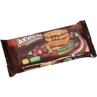 Вафли Акульчев Венские  джем земляника, 100 г.