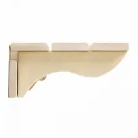 Полка - вешалка "Простая" 3 крючка 49х23х10 см