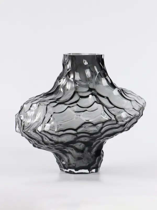 Ваза &laquo;Джино&raquo;, 21&times;25 см, стекло, чёрная