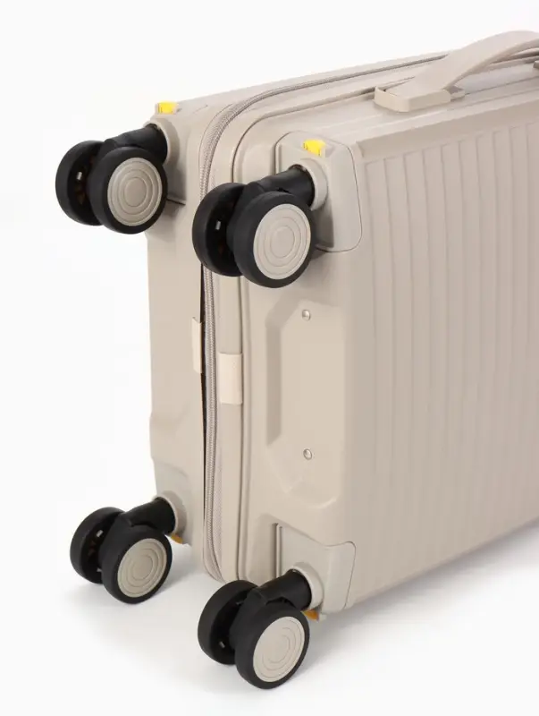 Чемодан на съёмных колёсах, 18", кодовый замок, 33&times;16&times;49 см, светло-бежевый