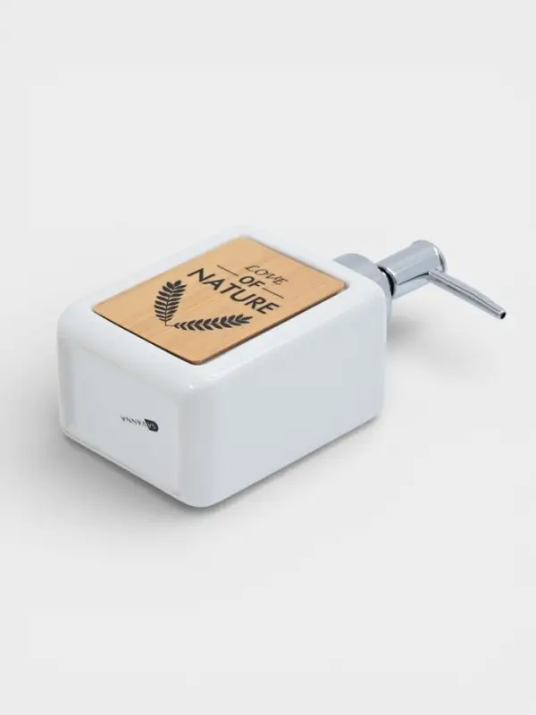 Дозатор для мыла SAVANNA &laquo;Природа&raquo;, 350 мл, белый