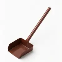 Совок хозяйственный 10&times;10&times;3.5 см, металл, черенок 21 см, МИКС