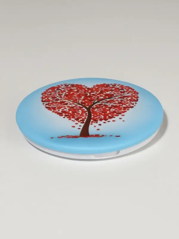 Зеркало складное &laquo;Деревья&raquo;, d=7.5 см, с увеличением х2, голубой/красный