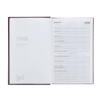 Ежедневник датир 2026г А5 168л б/вин, Бордо Ежедневник датир 2026г А5 168л б/вин, Бордо