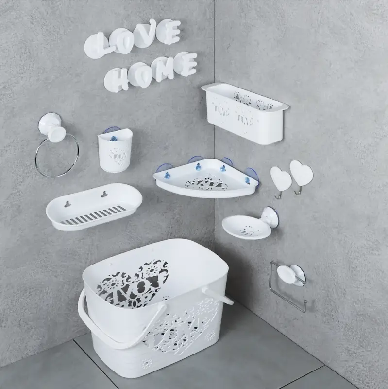 VETTA Love Полочка для ванной комнаты, пластик, 26х7х8,5см, 2 цвета