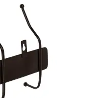 Вешалка настенная тм VETTA Плетенка, металл, 4 крючка, 32х14х4см