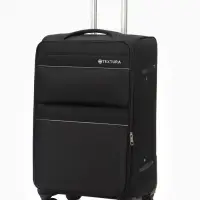 Чемодан на колёсах TEXTURA, с увеличением, кодовый замок, 42&times;26&times;68 см, 24", чёрный