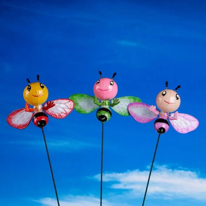 Штекер садовый &laquo;Пчёлка Жужа&raquo;, 14&times;10 см, h=40 см, МИКС, Greengo