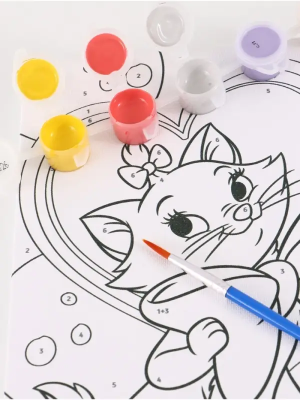 Картина по номерам для детей &laquo;Кошечка Мари&raquo;, 21&times;15 см, Коты Аристократы