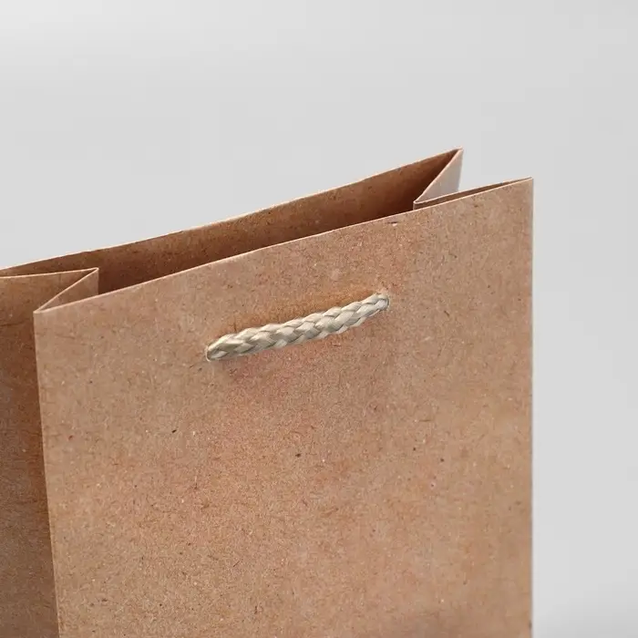 Пакет подарочный ламинированный, упаковка, «Крафт», S 12 х 15 х 5.5 см