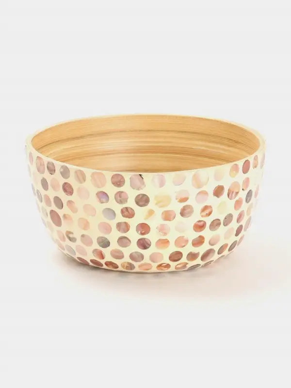 Салатник, 25.5&times;25.5&times;12 см, бамбук