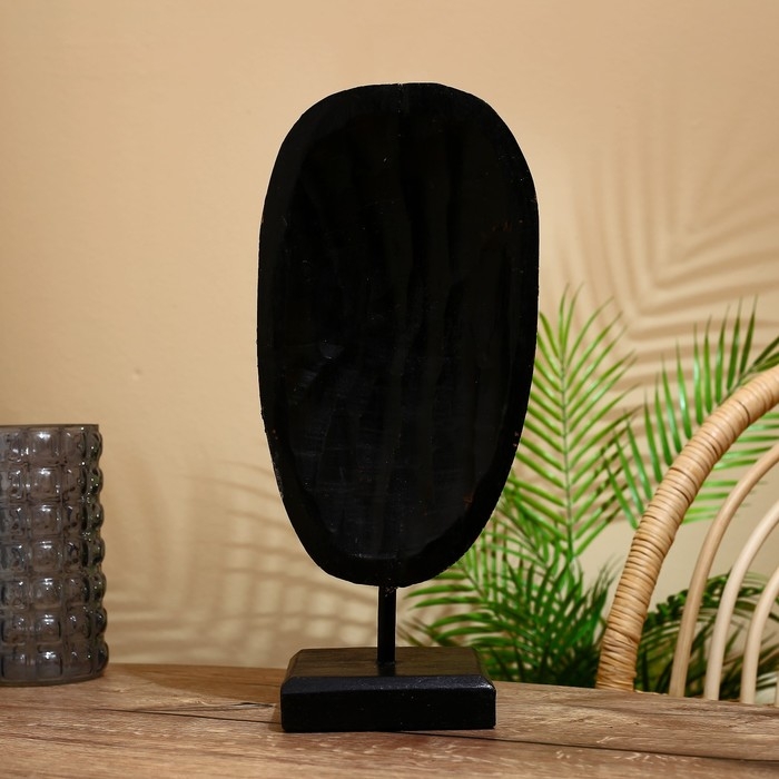 Маска Маска "Бу" на подставке, албезия 20х10х45 см