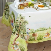 Набор столовый Family picnic, скатерть 150×220 см +/- 3 см с ВГМО, салфетки 40×40 см - 12 шт., 100% хлопок