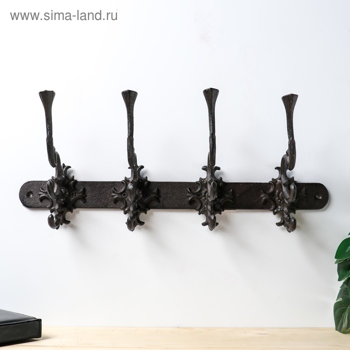 Крючки декоративные металл Крючки декоративные металл "Узорные" 17х44,3х10,5 см