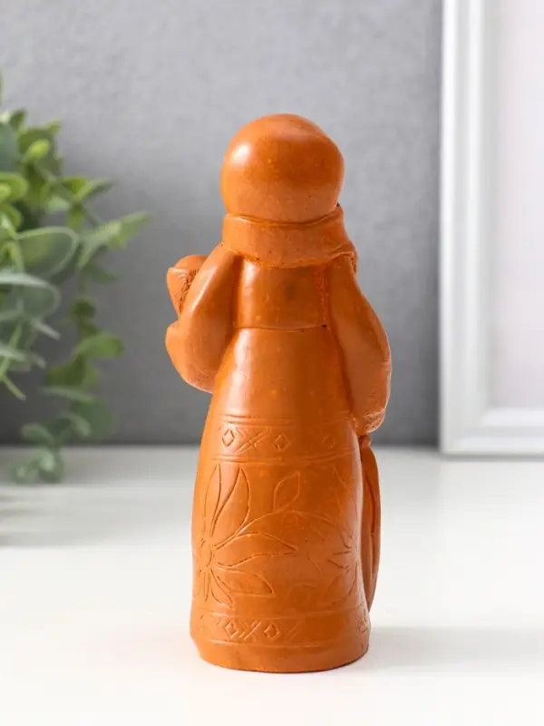 Фигура оберег «Берегиня мама», 14×6×5.5 см, красная глина