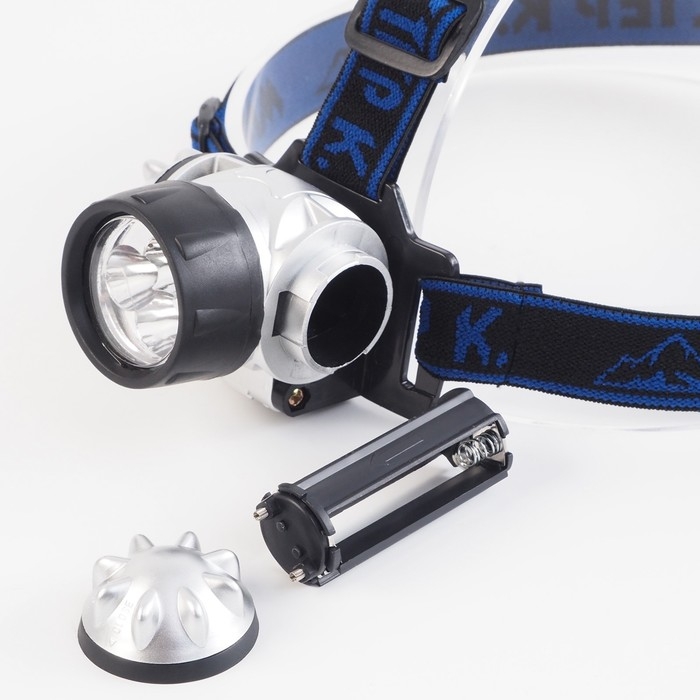 Фонарь налобный  Фонарь налобный "Мастер К.", 5 х 7 см, 3 AAA