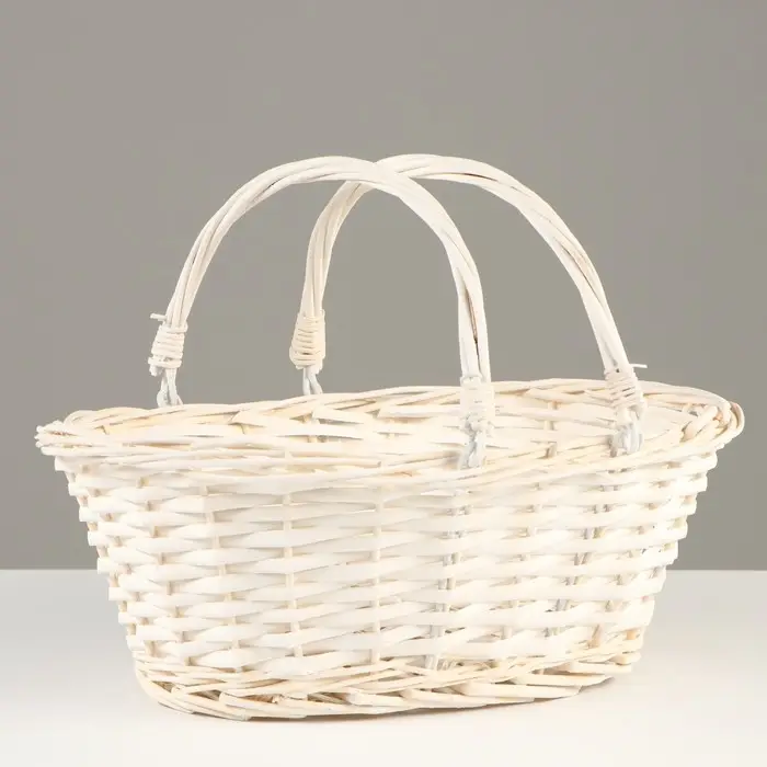 Корзинка с подвижными ручками, 32 х 25 х 13 см, ива Корзинка с подвижными ручками, 32 х 25 х 13 см, ива