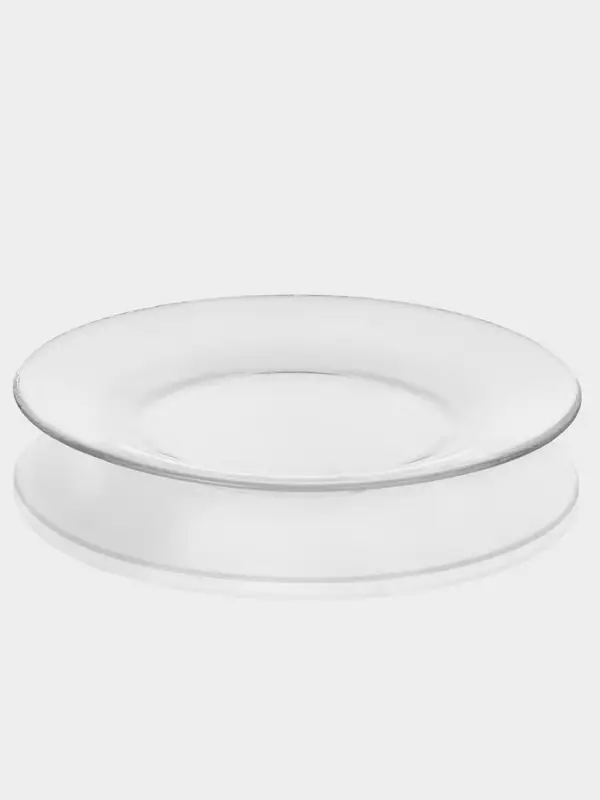 Тарелка Paşabah&ccedil;e Invitation, d=19.5 см, стекло, прозрачная