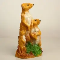 Садовая фигура из гипса &laquo;Сурикаты&raquo;, 36.5&times;14&times;22 см