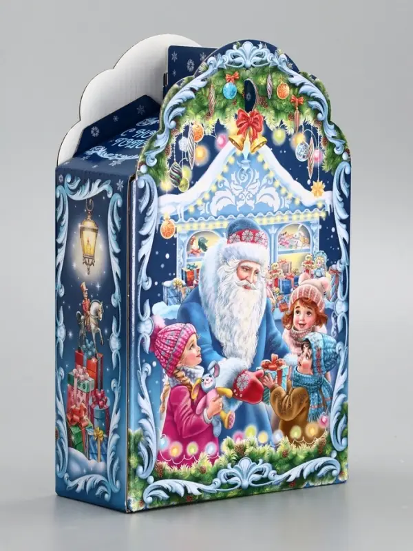 Подарочная коробка новогодняя «Новогодняя карусель», фигурная, 160×75×260 см Подарочная коробка новогодняя «Новогодняя карусель», фигурная, 160×75×260 см
